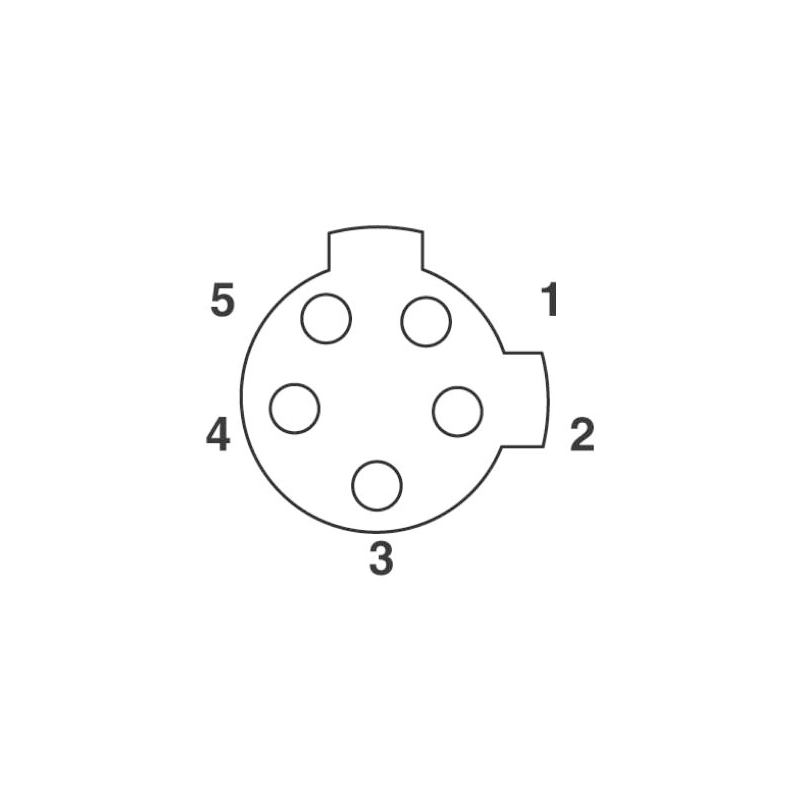 M12 5pins C code female straight rear panel mount connector PG9 thread,unshielded,single wires,brass with nickel plated shell